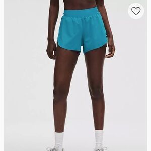 Lululemon Fast and Free High-Rise Classic-Fit Split Short 3" NEW